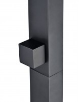 Ducha piscina cascada negra maneta