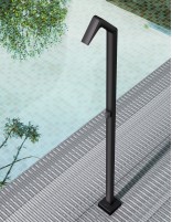 Ducha piscina cascada negra modelo de inoxidable S316 Niagara de Imex