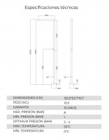 Ducha acero inoxidable piscina croquis