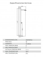 Ducha piscina de exterior croquis