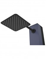 Ducha piscina de exterior azul rociador