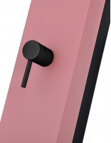 Ducha piscina de exterior rosa coral maneta