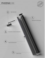 Ducha piscina de exterior gris cobalto datos