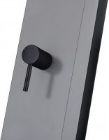 Ducha piscina de exterior gris cobalto maneta