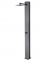 Ducha piscina de exterior gris cobalto detalle