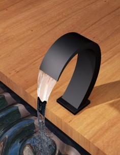 Cascada piscina negra modelo acero inoxidable S316 Iguazú de Imex