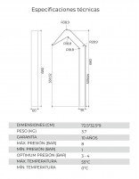 Cascada para piscina croquis