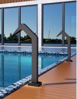 Cascada para piscina negra ambiente