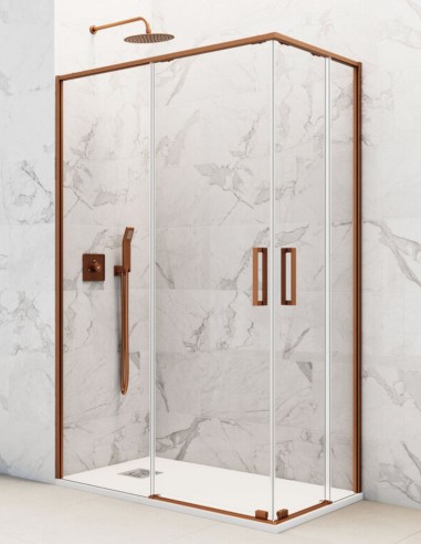 Mampara angular cobre modelo Twenty de GME