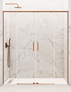 Mampara cobre frontal modelo 2 fijos y 2 puertas correderas TWENTY de GME