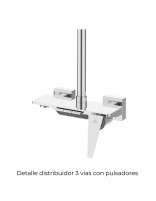 Conjunto de ducha monomando cromado colección style distriubidor