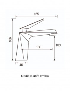 Grifo lavabo moderno cromado - STYLE de Aquassent 2