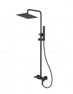Conjunto de ducha monomando negro - Colección STYLE NEGRO de Aquassent