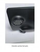 Detalle Conjunto de ducha monomando negro - Colección STYLE NEGRO de Aquassent