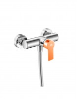 Grifo ducha cromo/naranja