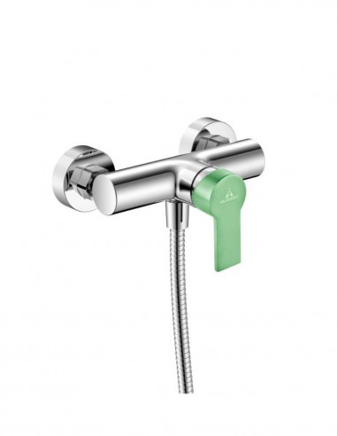 Grifo ducha cromo/verde