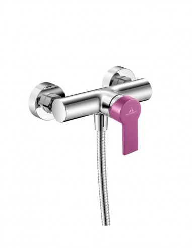 Grifo ducha cromo/violeta