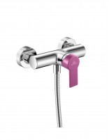 Grifo ducha cromo/violeta