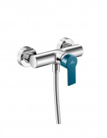 Grifo ducha cromo/azul verdoso