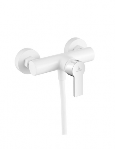 Grifo ducha blanco/cromo