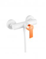 Grifo ducha blanco/naranja