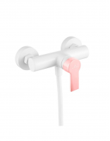 Grifo ducha blanco/rosa bebé