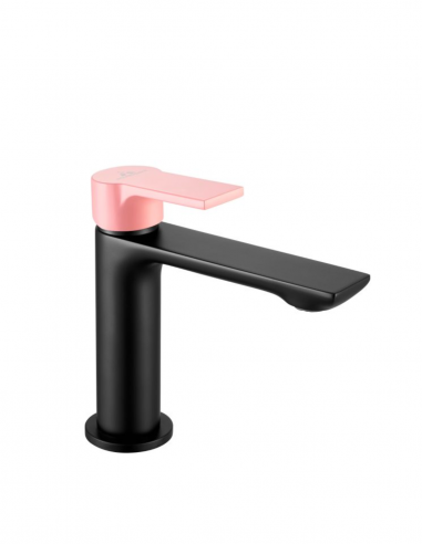 Grifo lavabo negro/rosa bebé