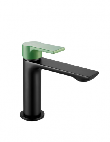Grifo lavabo negro/verde