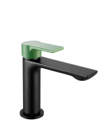 Grifo lavabo negro/verde