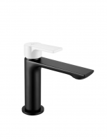 Grifo lavabo negro/blanco