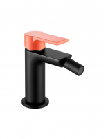 Grifo bidé negro/salmón