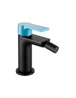 Grifo bidé negro/azul pastel