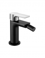 Grifo bidé negro/cromo