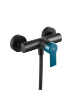 Grifo ducha negro/ azul verdoso