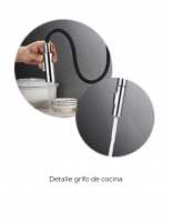 Detalles Grifo cocina acero inox. cromado - RIVER de Aquassent