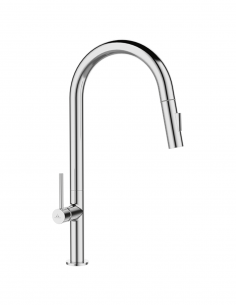 Grifo cocina acero inox. cromado - RIVER de Aquassent
