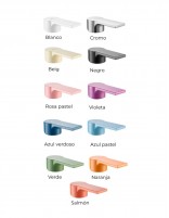 Grifo ducha cromo/colores CHIC de Aquassent Paleta de colores