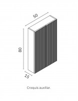 Armario doble de baño Royo Vora croquis