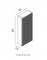 Armario de baño Royo Vora croquis