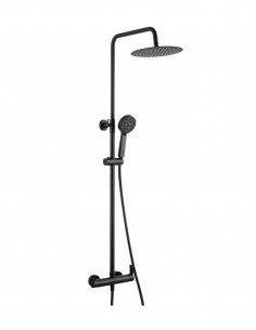 conjunto de ducha monomando negro/negro