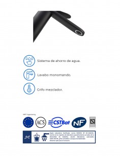 Grifo alto lavabo cromo PRO de Martí 2