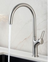 Grifo cocina monomando acero modelo UVE de Bathplus