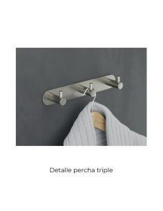 Percha triple cromo colección ESSENTIAL de Medimex 2