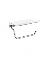 Portarrollo con repisa cromo colección ESSENTIAL de Medimex