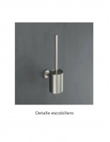 Detalle Escobillero cromo colección ESSENTIAL de Medimex