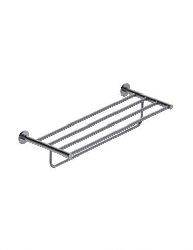 Toallero múltiple negro/black gun metal colección essential