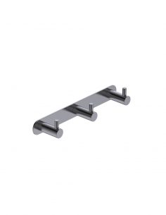 Percha triple negra/black gun metal colección ESSENTIAL 2