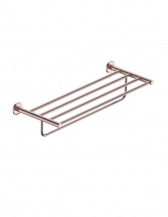 Barra toallero múltiple oro cepillado/oro rosa cepillado 2