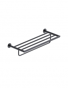 Toallero múltiple negro mate/black gun metal colección PRACTIC de Medimex