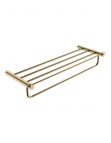 Barra toallero múltiple oro/oro rosa cepillado modelo TIME de Medimex